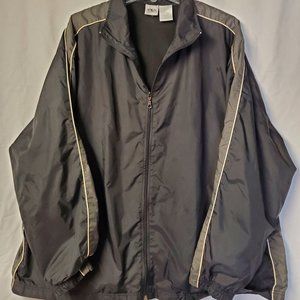 Men's Athletic Works Black Jacket Windbreaker 2XL Very Good Condition